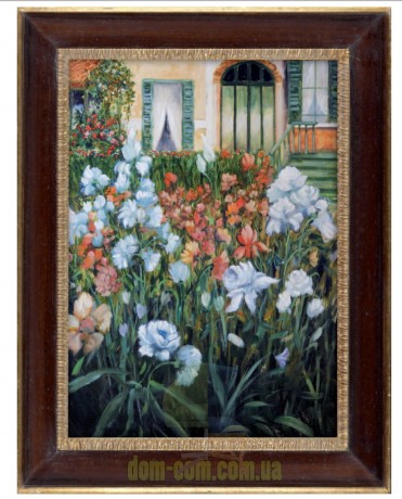 Картина маслом в раме Сад у коттеджа Barj Buzzoni