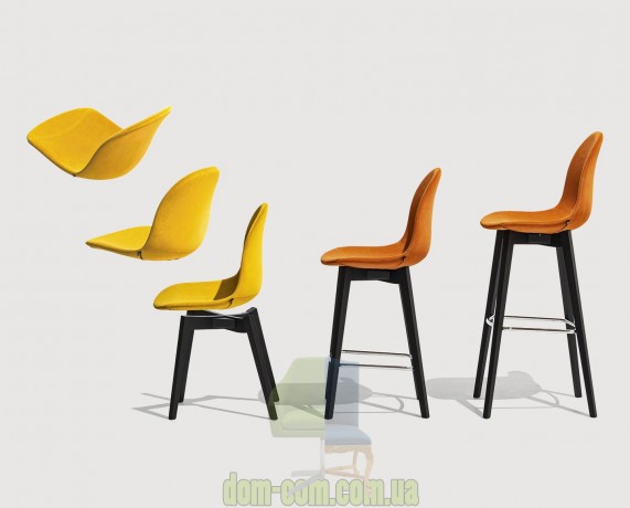 Барный стул на  деревянных ножках Connubia Academy CB1673 