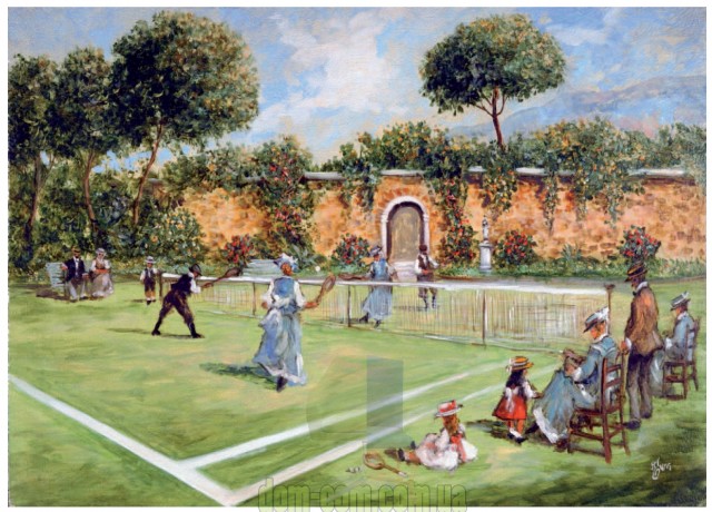 Картина маслом Игра в теннис Barj Buzzoni