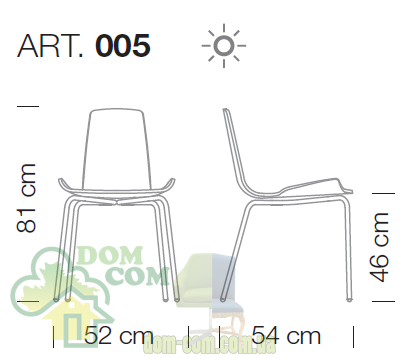 Стул Metalmobil Pupa 005