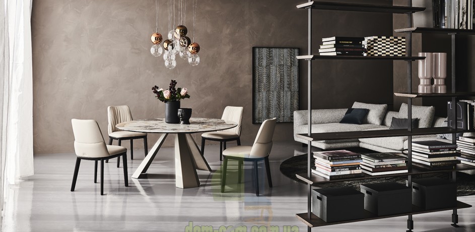 Круглый обеденный стол Cattelan Italia Eliot Keramik Round