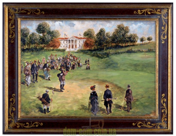 Картина маслом в раме Первый удар Barj Buzzoni