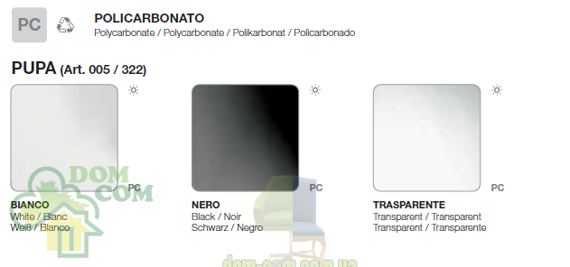 Стул барный Metalmobil Pupa 332