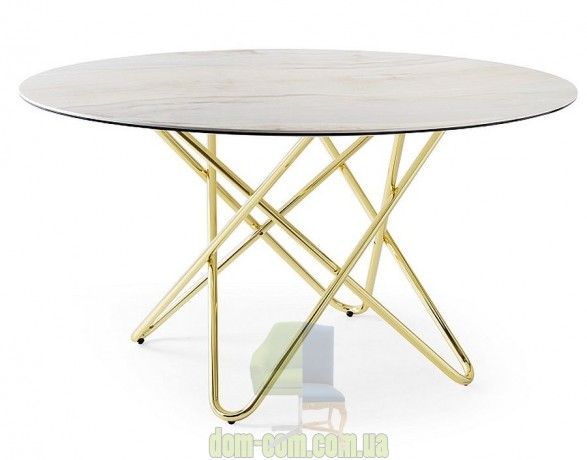 Круглый обеденный стол с керамической столешницей Calligaris Stellar CS/4112RD 140C