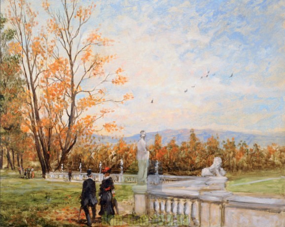 Картина маслом Осенняя пора Barj Buzzoni