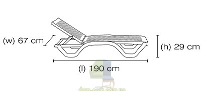 Шезлонг Papatya Myra