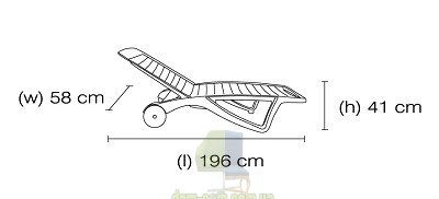 Шезлонг Papatya Elegance