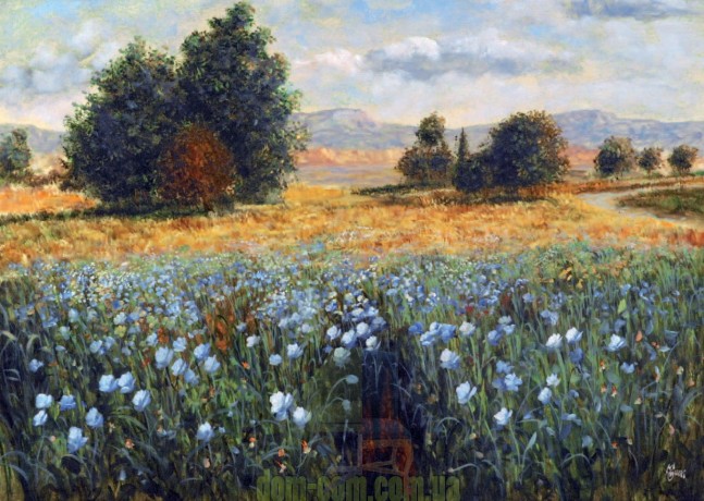 Картина маслом  Цветущий край Тосканы Barj Buzzoni