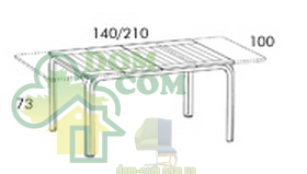 Стол Nardi Alloro 140 Extensible