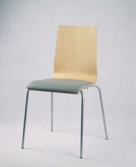 Стул из гнутой фанеры Delta Luka PS с мягкой подушкой