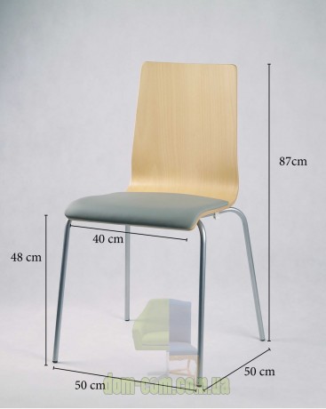 Стул из гнутой фанеры Delta Luka PS с мягкой подушкой