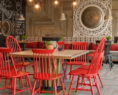 Стул виндзорский винтажный Dialma brown DB004070 DB004069 