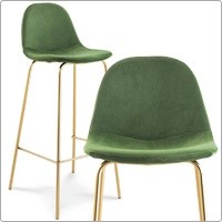 Винтажный барный стул в бархате Centrosedia Micky