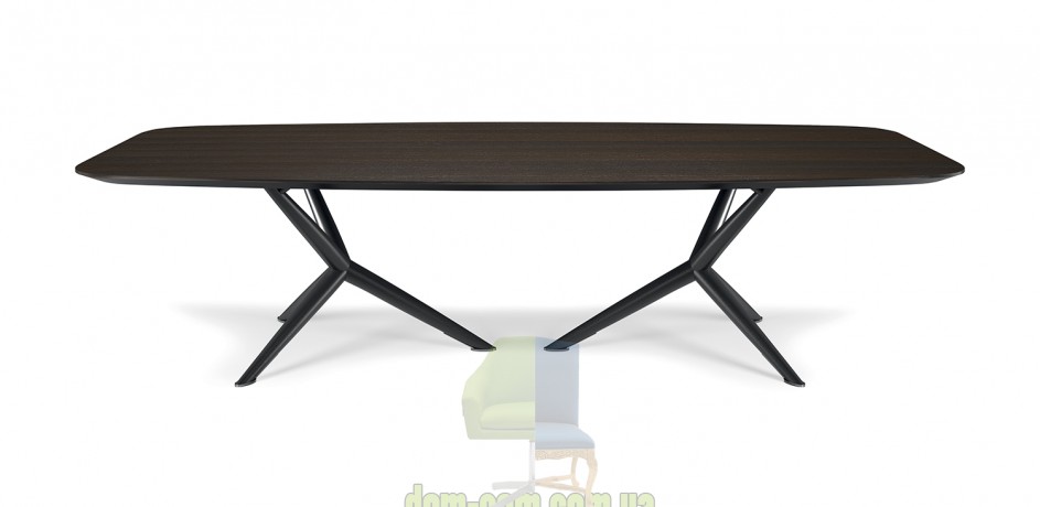 Стол с деревянной столешницей Cattelan Italia Atlantis Wood