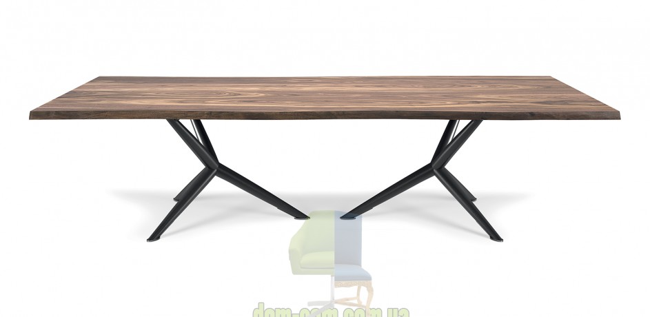 Стол с деревянной столешницей Cattelan Italia Atlantis Wood