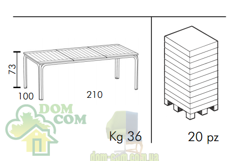 Стол Nardi Alloro 210