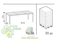 Стол Nardi Alloro 210