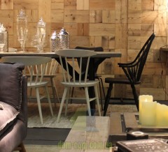 Стул виндзорский с подлокотниками Dialma brown DB004040 DB004041 DB004042