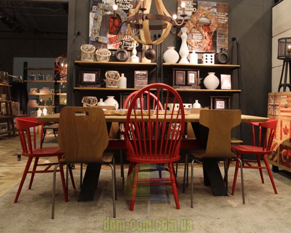 Кресло виндзорское винтажное Dialma brown DB004071 DB004072