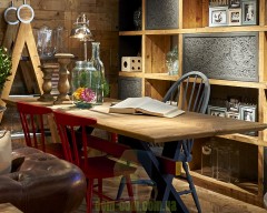 Кресло виндзорское винтажное Dialma brown DB004071 DB004072