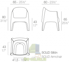Штабелируемое кресло Vondom Solid от Stefano Giovannoni &amp; Elisa Gargan
