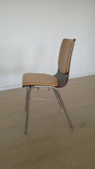 Стул из гнутой фанеры с мягким сиденьем Delta Campus M