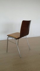 Стул из гнутой фанеры с мягким сиденьем Delta Campus M