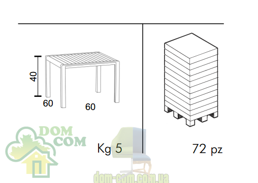 Стол Nardi Aria 60