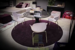 Круглый стол на необычной ноге Calligaris Vortex CS/4108RD 120V 