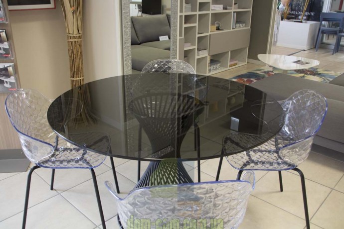 Круглый стол на необычной ноге Calligaris Vortex CS/4108RD 120V 