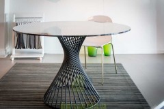 Круглый стол на необычной ноге Calligaris Vortex CS/4108RD 140C