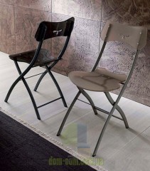 Небольшой прозрачный складной стул Ozzio Italia Opla