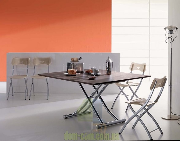 Небольшой прозрачный складной стул Ozzio Italia Opla