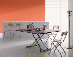 Небольшой прозрачный складной стул Ozzio Italia Opla