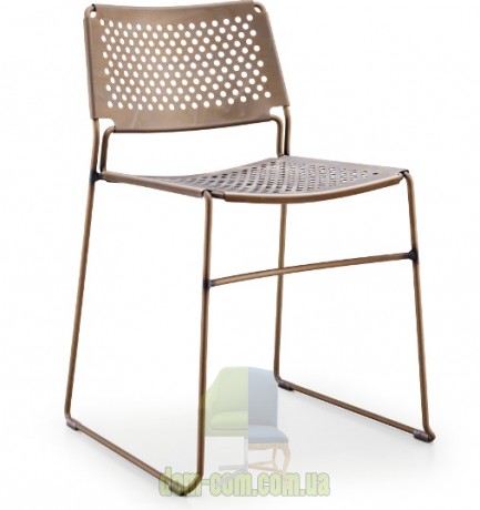 Стул из стали на полозьях Midj Slim