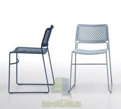 Стул из стали на полозьях Midj Slim