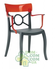 Стул с подлокотниками Papatya Opera-K антрацит