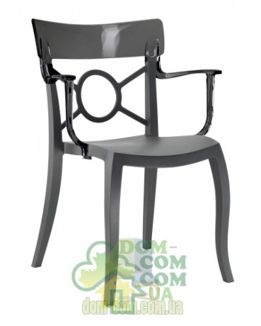 Стул с подлокотниками Papatya Opera-K антрацит