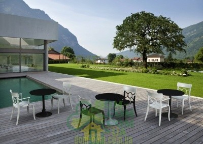 Стул с подлокотниками Papatya Opera-K антрацит