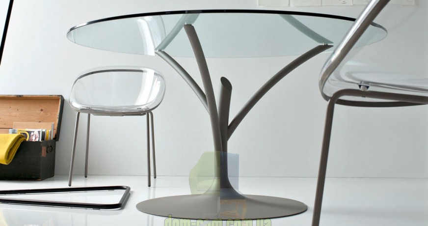 Стеклянный обеденный стол Calligaris Acacia CS/4071-V 120