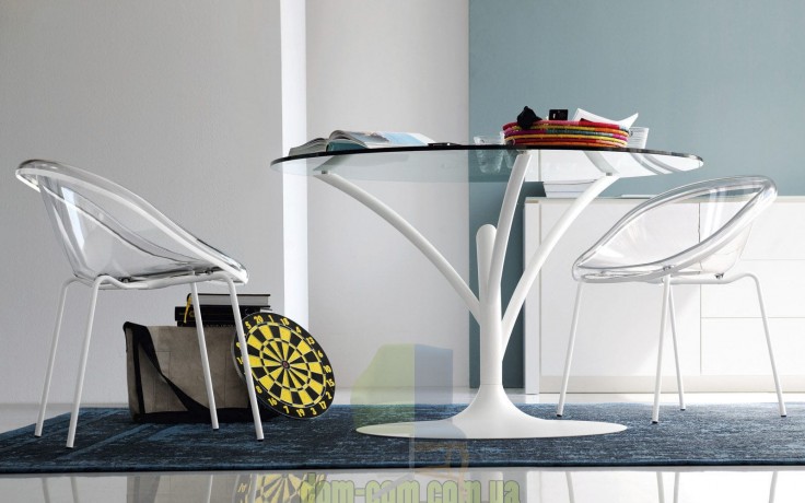 Стеклянный обеденный стол Calligaris Acacia CS/4071-V 120
