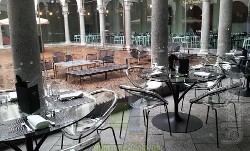 Стеклянный обеденный стол Calligaris Acacia CS/4071-V 120