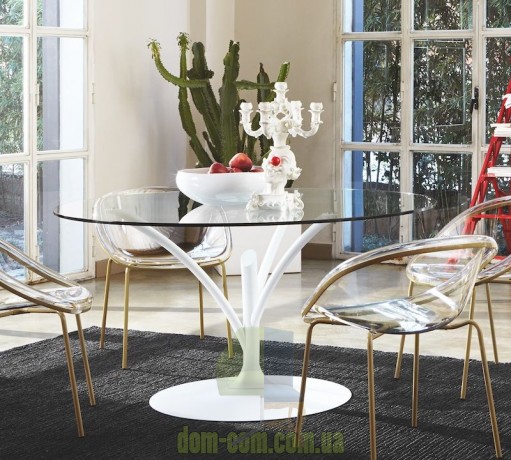 Стеклянный обеденный стол Calligaris Acacia CS/4071-V 120