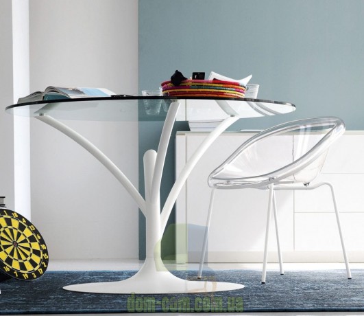 Стеклянный обеденный стол Calligaris Acacia CS/4071-V 120