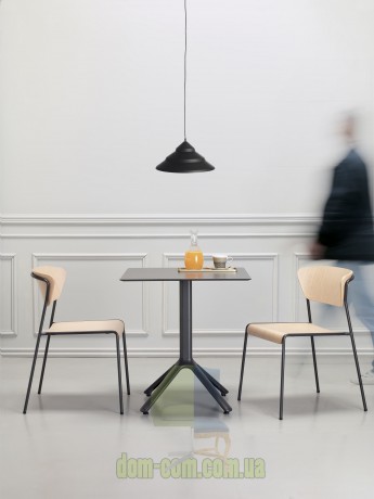 Стул на изящном металлическом каркасе SCAB Design Lisa Wood 2852