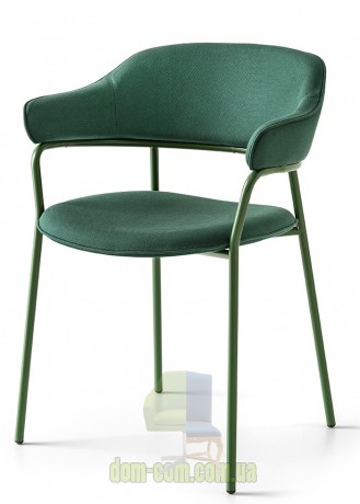 Металлический стул с подлокотниками и мягкой спинкой Connubia Signorina CB/2111