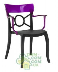 Стул с подлокотниками Papatya Opera-K черный