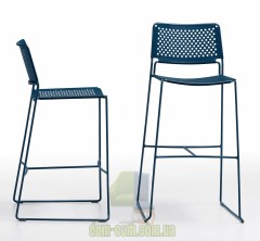 Барный стул из стали на полозьях Midj Slim