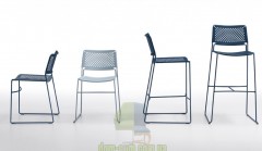 Барный стул из стали на полозьях Midj Slim