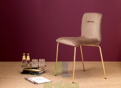 Изящный стул с каркасом под латунь SCAB Design Alice Pop 2673